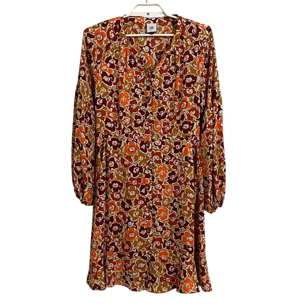 Cabi Daydream Floral Long Sleeve Dress Style 4238